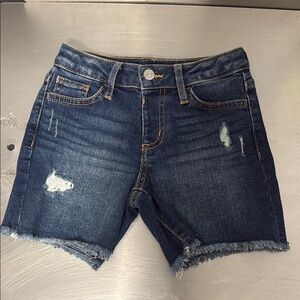 Jumping Jacks Blue Distressed Denim Shorts